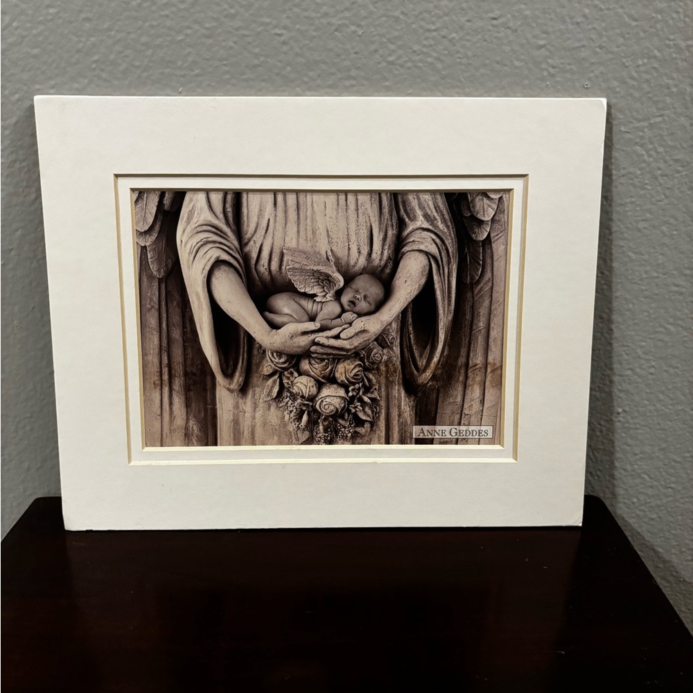 Anne Geddes Art Print Angel holding Newborn Baby